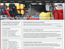 Tablet Screenshot of feuerwehr-bertsdorf-hoernitz.de